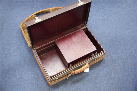 A 20th century Louis Vuitton travelling vanity case, 20.5in.